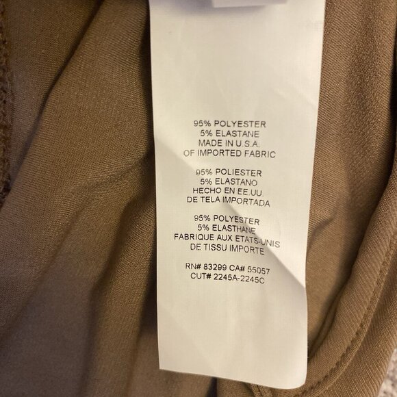 Express Womens Cowl Neck Cropped Cami Spaghetti Straps Sandshell Top Size XL NWT - Picture 15 of 16